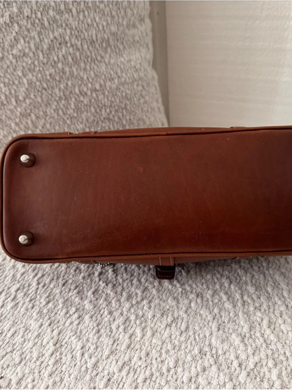 vintage Coach Hamptons leather flap satchel